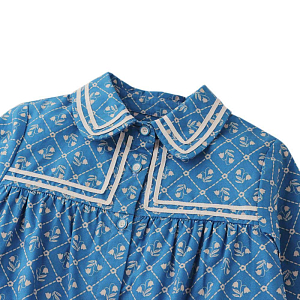 Платье поплиновое Gingersnaps "Lei Bluefields", синее